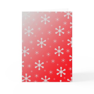 Red Snowflakes Card by emele2