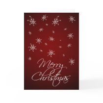 Red Snowflakes - Merry Christmas cards