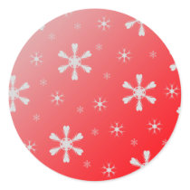 Red Snowflakes Stickers stickers