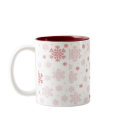 Red Snowflakes - Winter Hot Cocoa Mug