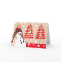 red snowman cards by lolon1 red snowman cards