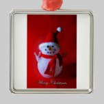 Red Snowman ornament