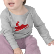 Red-Snowmobiler T-shirts