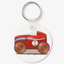 Red Soap Box Car Key Chains keychains