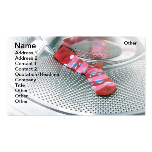 Red sock business card templates