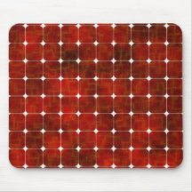 red solar cells mouse pad