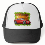 Red Solstice Coupe Trucker Hat