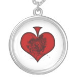 Red Spade Necklace