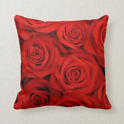 Red Spectacular Roses Pillow
