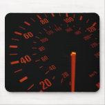 Red Speedometer Dial Mouse Pads