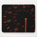 Red Speedometer Dial mousepads