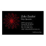 Red Spirograph Business Cards