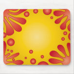 Red splashes mouse mat