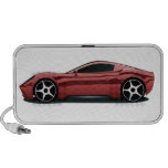Red sport car mp3 speakers