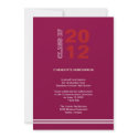 Red sport stripe graduation class invitation invitation