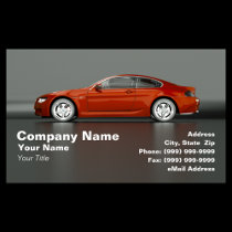 Red Sports Car Business Card