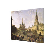 Red Square, Moscow, 1801 Stretched Canvas Prints