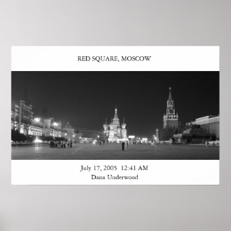 Red Square Moscow Poster