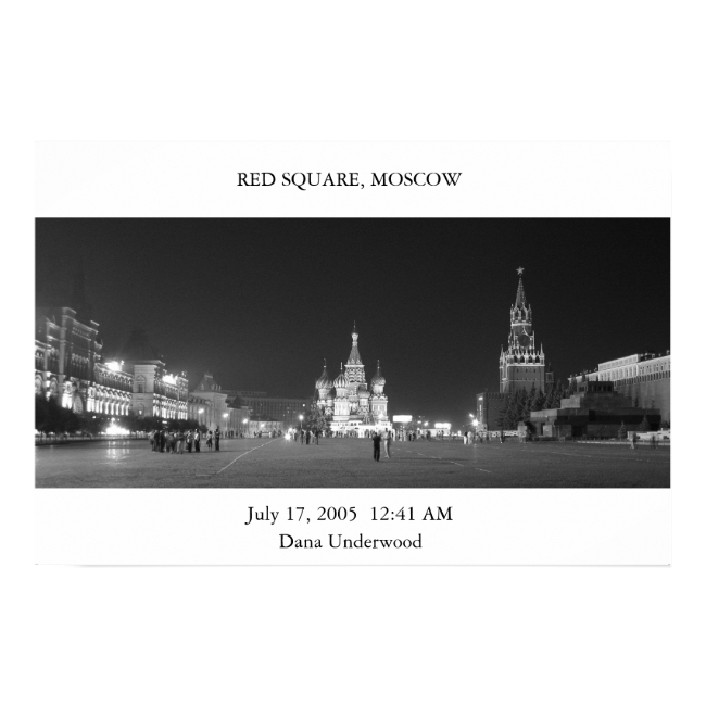 Red Square Moscow Poster