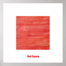 Red Square - suprematism abstraction Poster