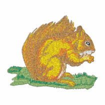 Red Squirrel embroidered shirts