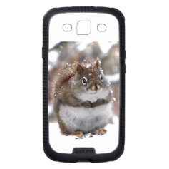 Red Squirrel in Snow Samsung Galaxy S3 Covers
