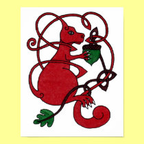 Red Squirrel print