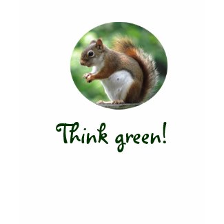 Red Squirrel Think Green