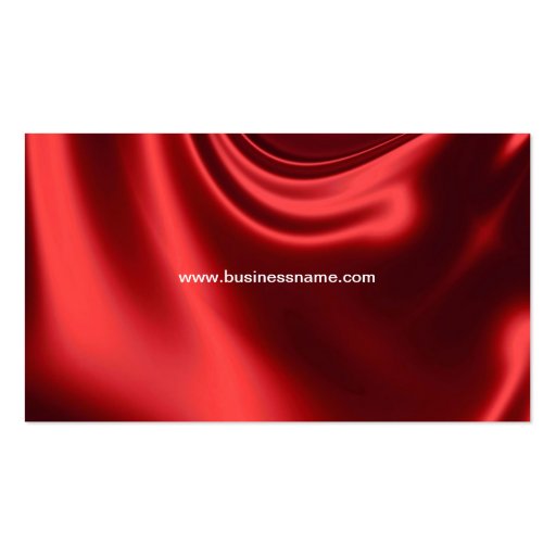 Red Stage Curtain Business Card (back side)