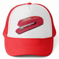 Red Stapler hats by HodgePodgeInk Red Stapler hats