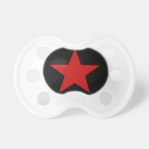 Red Star Baby Pacifiers