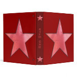 Red Star Vinyl Binder
