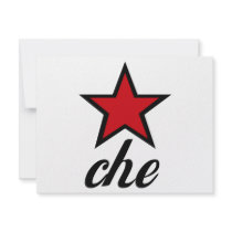 Red Star Che Guevara! invitations by angeria Red Star Che Guevara! invitations