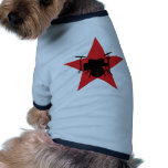 red star drum drummer dog clothes