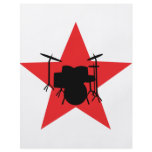 red star drum drummer full color flyer