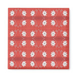 red star flowers magnets