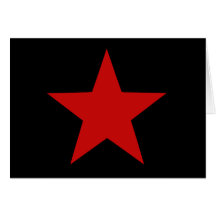 Red Star Greeting Card