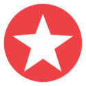 Red Star Icon stickers