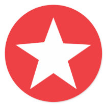 Red Star Icon stickers