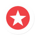 Red Star Icon stickers