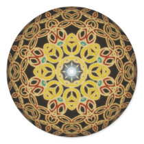 Red Star Kaleidoscope Sticker