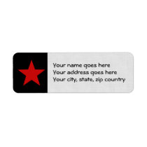 Red Star Custom Return Address Labels