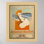 Red Star Line Antwerp-New York Posters