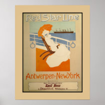 Red Star Line Antwerp-New York Posters