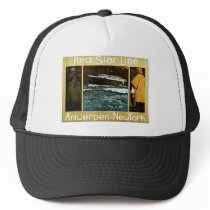 Red Star Line Antwerpen to New York Trucker Hats