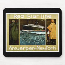 Red Star Line Antwerpen to New York Mouse Pad