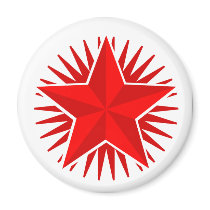 Red Star Magnet by windyone Red Star Magnet