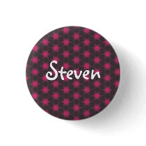 Red Star Name badge button pin buttons