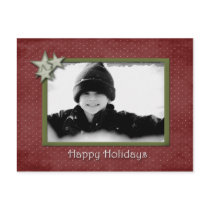 Red Star Photo Postcard