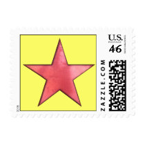 red star postage stamps